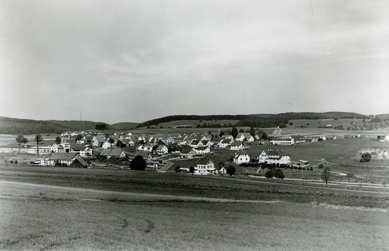 Historische Schwarzweißfotografie von Engstingen-Kohlstetten