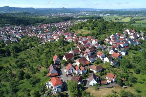 Luftbildaufnahme von Grafenberg