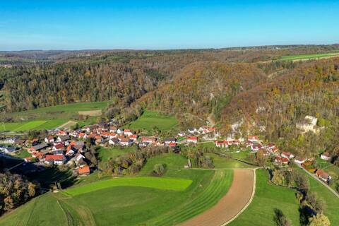 Luftbildaufnahme von Hayingen-Anhausen