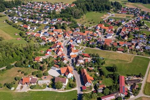 Luftbildaufnahme von Hohenstein-Meidelstetten