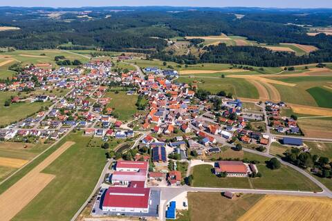 Luftbildaufnahme von Pfronstetten