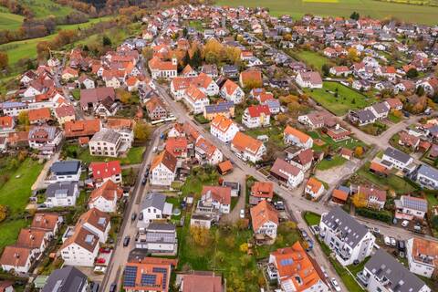 Luftbildaufnahme von Pliezhausen-Rübgarten
