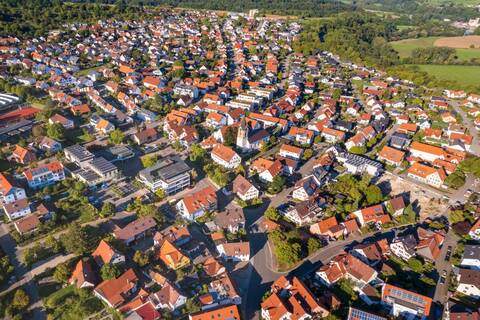 Luftbildaufnahme von Pliezhausen