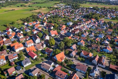 Luftbildaufnahme von Reutlingen-Degerschlacht
