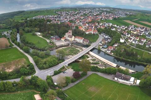 Luftbildaufnahme von Reutlingen-Mittelstadt