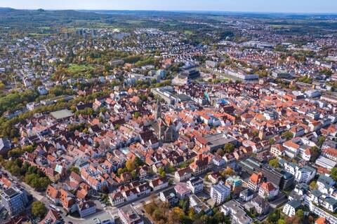 Luftbildaufnahme von Reutlingen